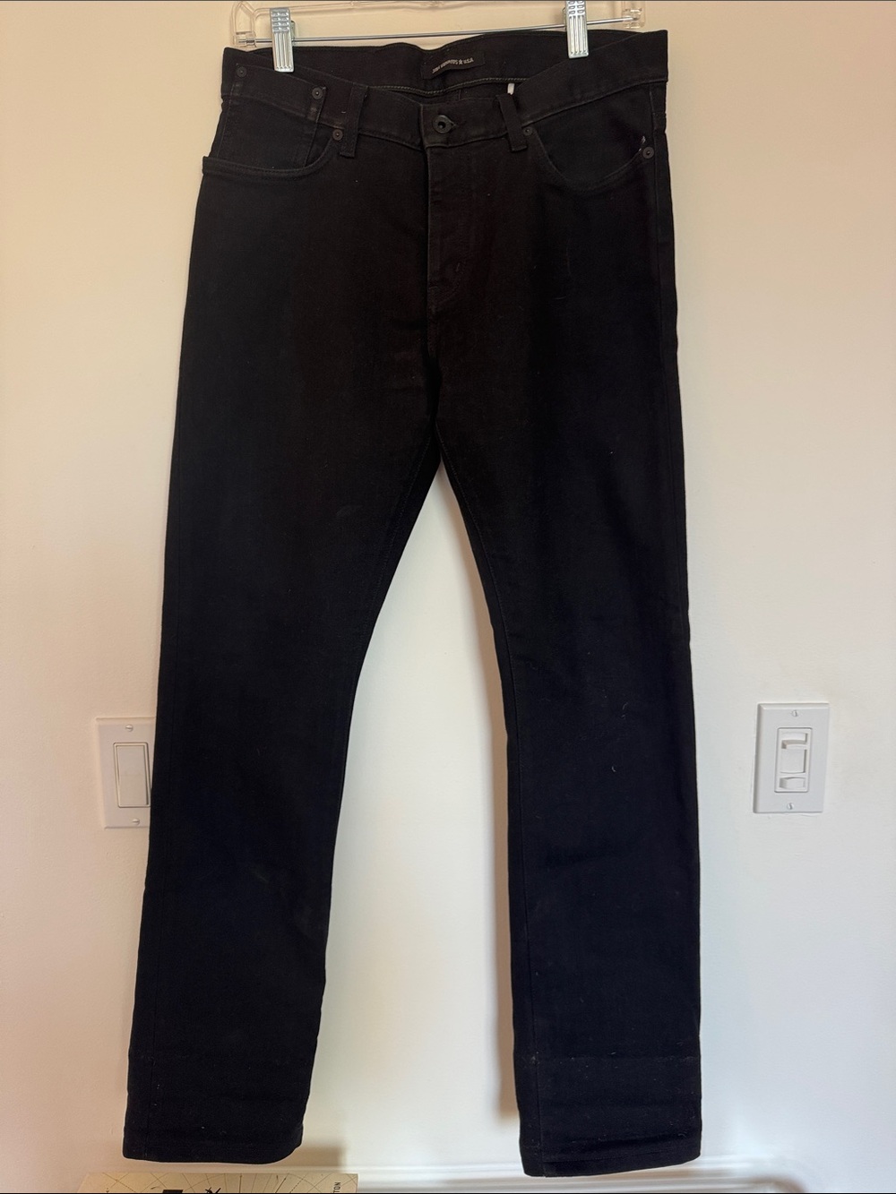 John Varvatos Men's Bowery Black Straight-Leg Jeans